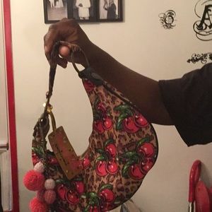 Leopard and cherry Betsey Johnson Bag